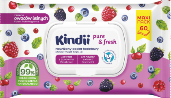 KINDII PAPIER NAWILŻANY OWOWCE LEŚNE A'60